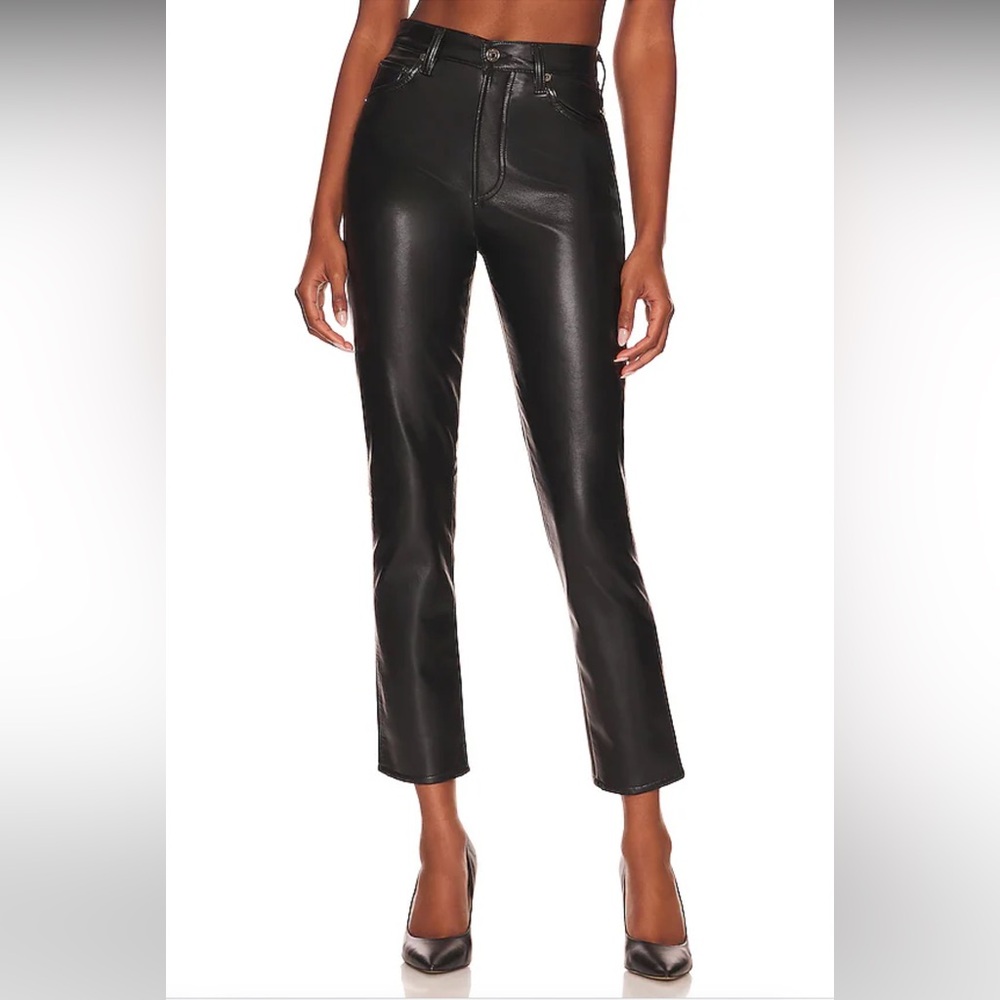 NWT AGOLDE Recycled Leather Riley Pants